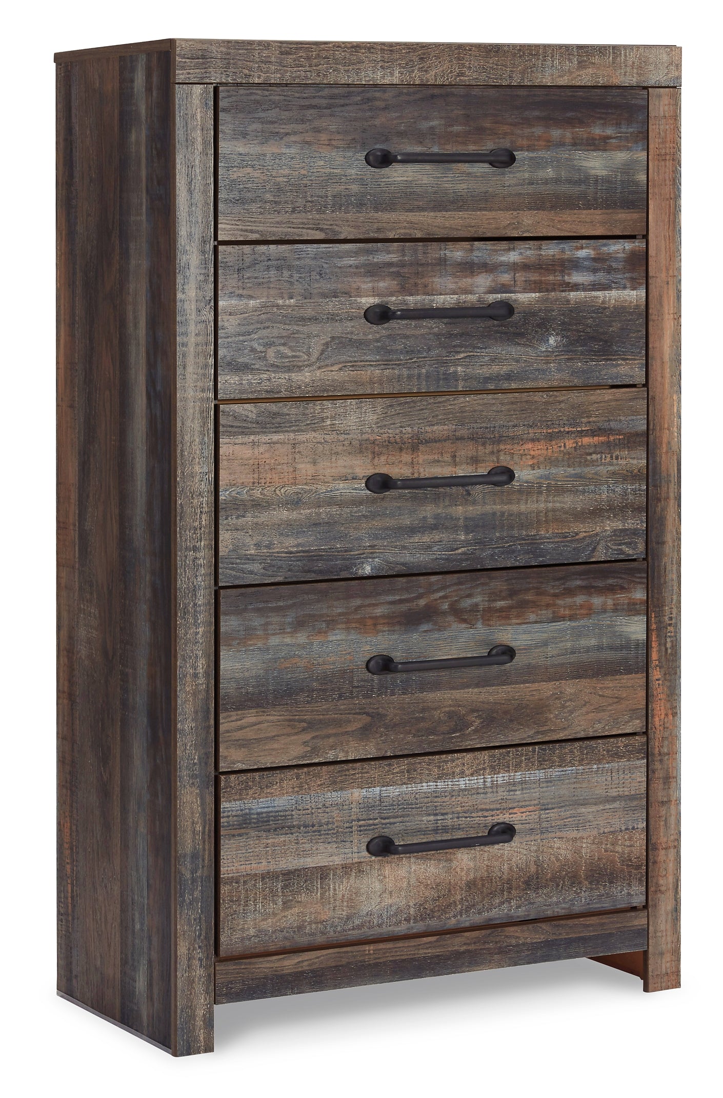 Drystan Bookcase Bed With 2 Storage Drawers With Mirrored Dresser, Chest And 2 Nightstands