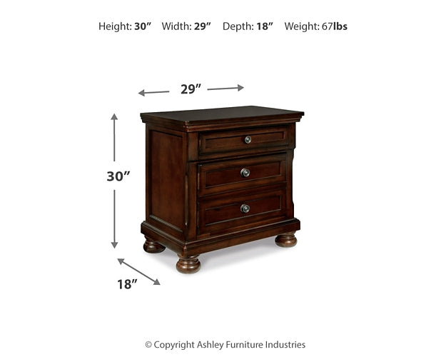 Porter Panel Bed With Mirrored Dresser, Chest And Nightstand