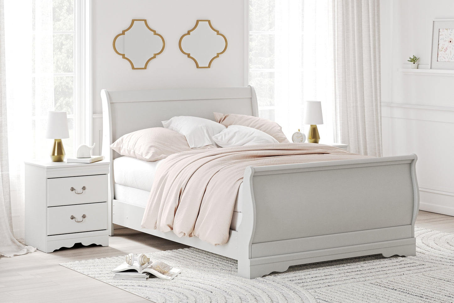 Anarasia Queen Sleigh Bed