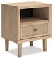 Cielden Queen Panel Headboard with Mirrored Dresser and Nightstand
