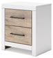 Charbitt Queen Panel Bed with Mirrored Dresser and 2 Nightstands