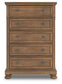 Feddinger Queen Storage Sleigh Bed with Mirrored Dresser and Chest