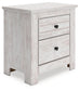 Makidern Two Drawer Night Stand