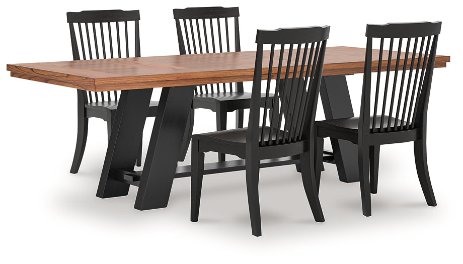 Greddinton Dining Table and 4 Chairs
