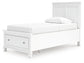 Fortman Twin Panel Storage Bed, Dresser, Mirror and Nightstand