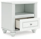 Kozlani Full Upholstered Panel Storage Bed, Dresser, Mirror and Nightstand