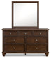 Danabrin Full Panel Storage Bed, Dresser, Mirror and Nightstand