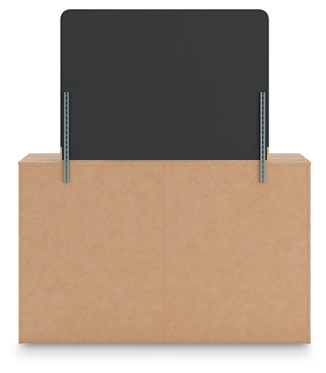 Kinlanni King Upholstered Panel Bed, Dresser, Mirror and Nightstand