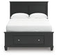 Lanolee Full Panel Storage Bed, Dresser, Mirror and Nightstand