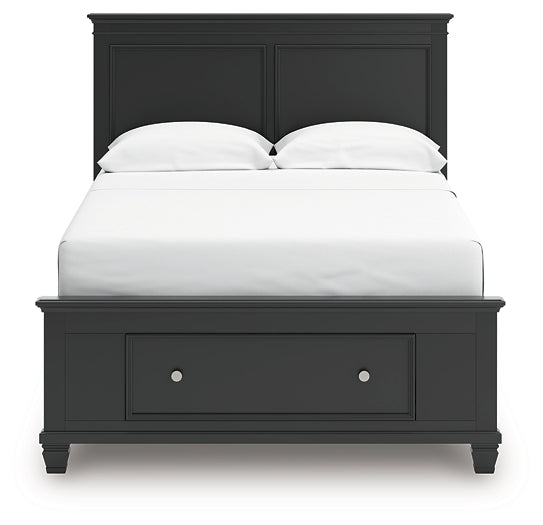 Lanolee Full Panel Storage Bed, Dresser and Mirror