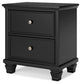Lanolee King Panel Storage Bed, Dresser, Mirror and Nightstand
