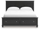 Lanolee California King Panel Storage Bed, Dresser, Mirror and Nightstand