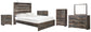 Drystan Queen Panel Bed with Mirrored Dresser, Chest and 2 Nightstands