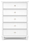 Fortman King Panel Bed with Mirrored Dresser and Chest